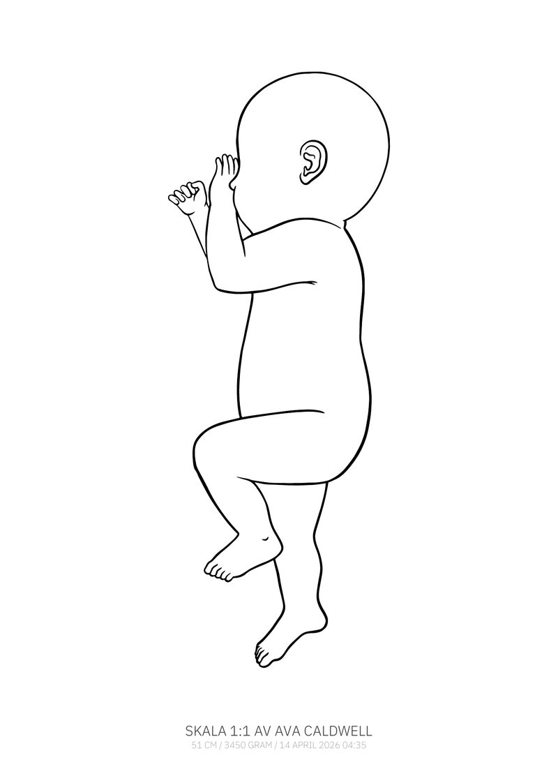 Sleeping in profile – Pearl
